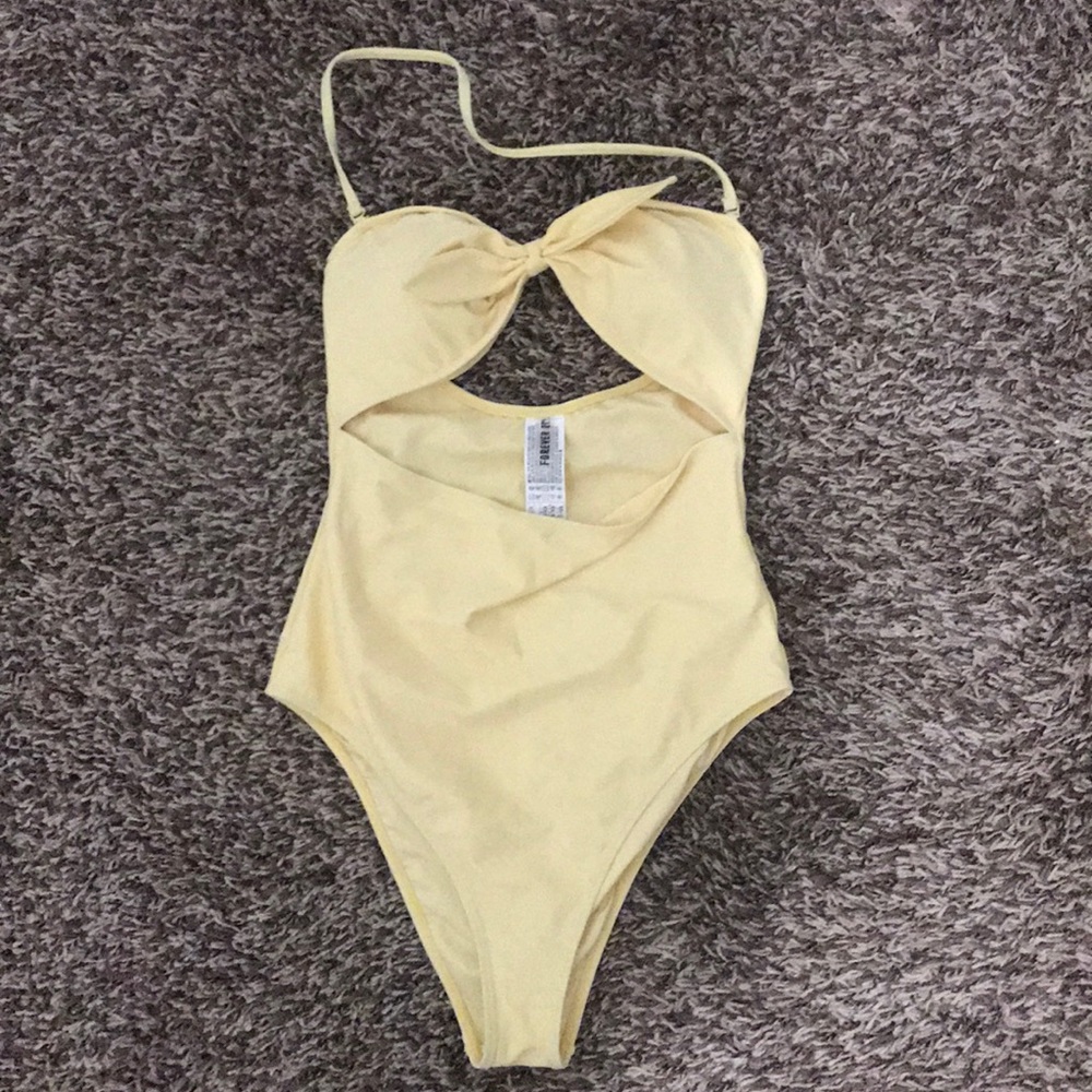 BRAND NEW yellow one piece!!! Forever 21!